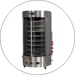 Forno giratório a gás
