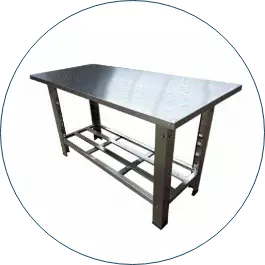 Mesa de inox Baronesa