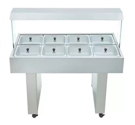 Buffet Self Service Natural Móvel 8 Cubas Gelo X Edanca BNGM-08